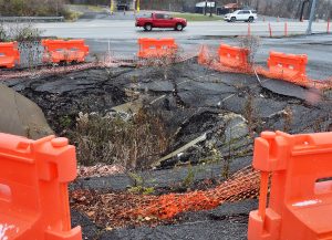 Division of Highways now believes sinkhole is on state right-of-way